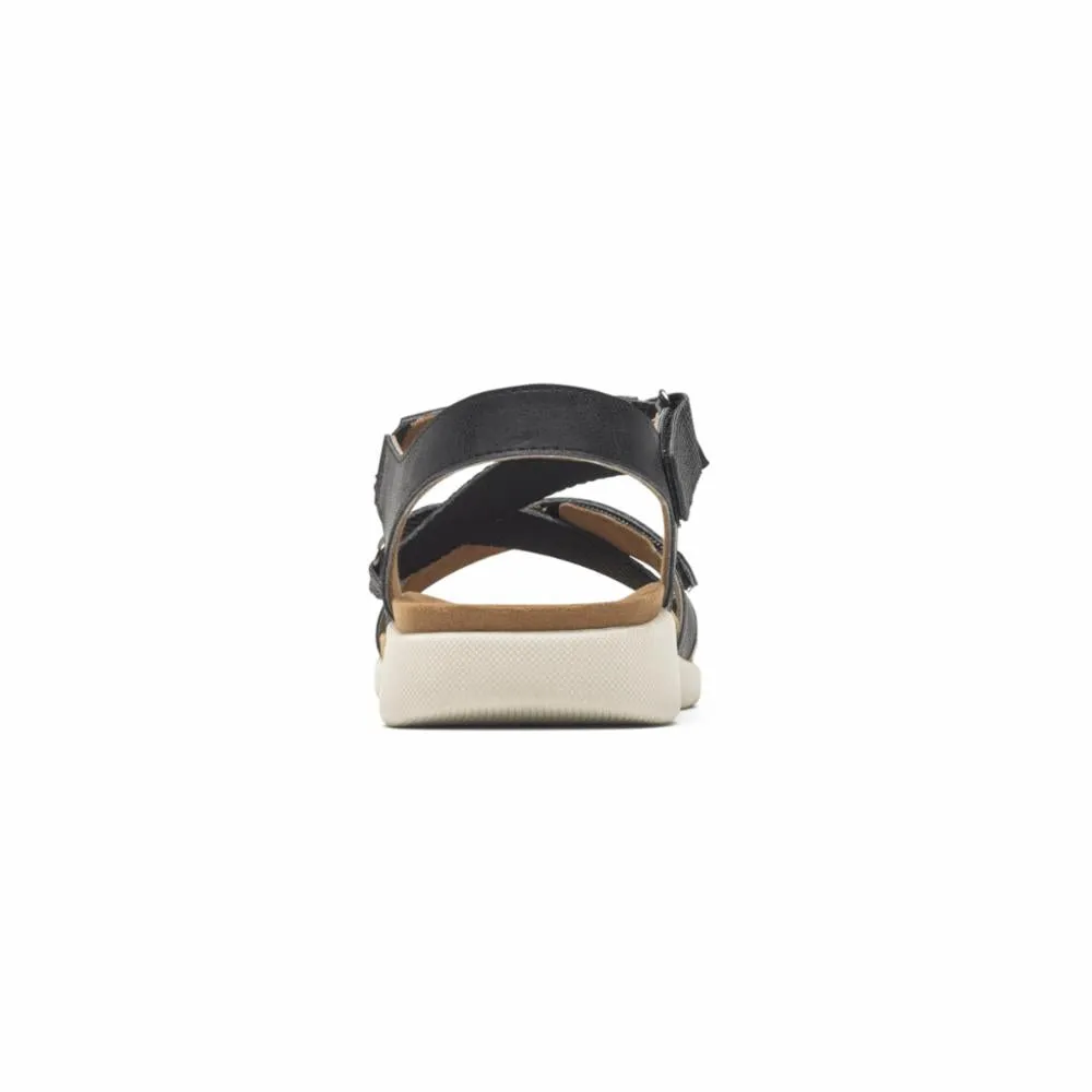 Rockport Women CL EILEEN X STRAP BLACK
