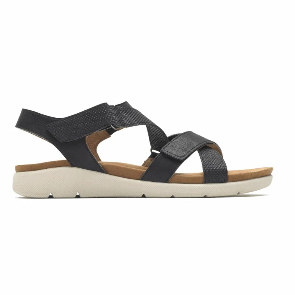 Rockport Women CL EILEEN X STRAP BLACK