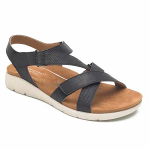 Rockport Women CL EILEEN X STRAP BLACK