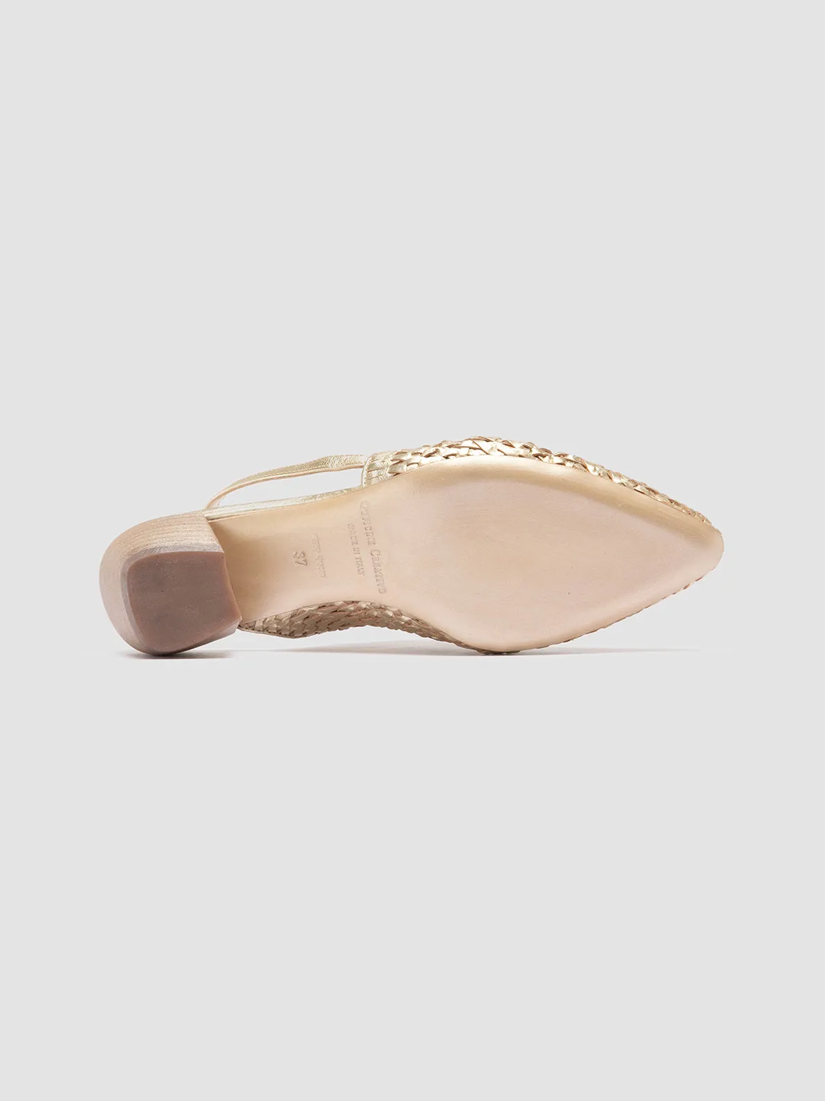 SALLY 032 Platino Opaco - Platinum Slingback Sandals