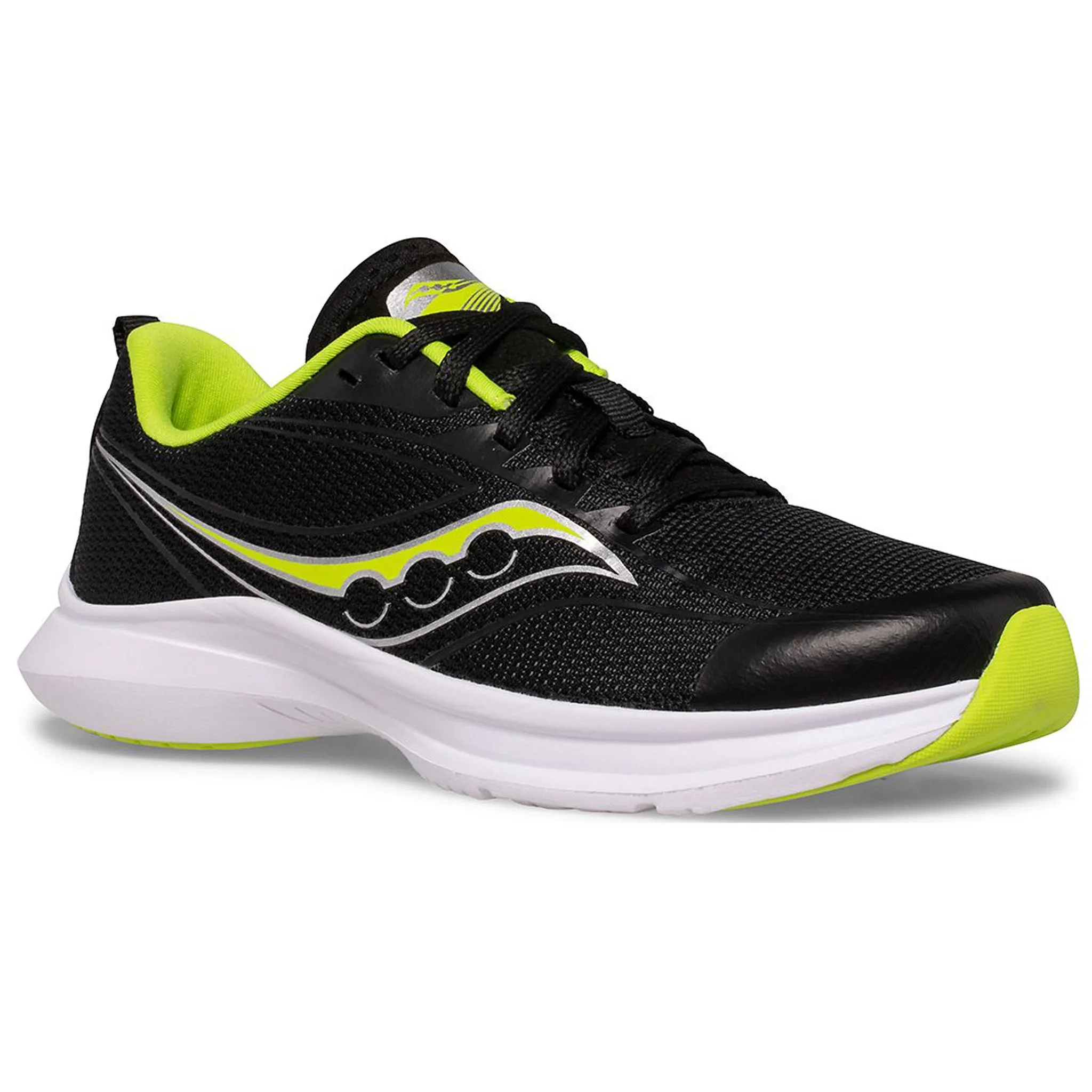Saucony Kinvara 13 Kids Running Shoe Black Lime