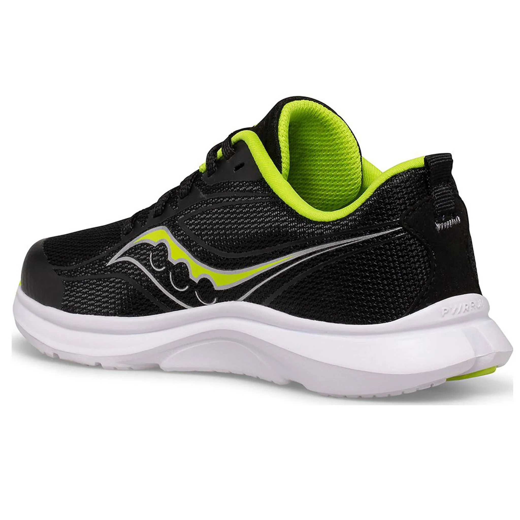 Saucony Kinvara 13 Kids Running Shoe Black Lime