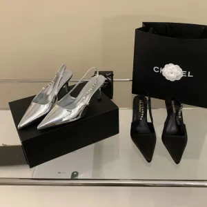 Silver Stiletto Sexy INS Style Versatile Women's Sandals