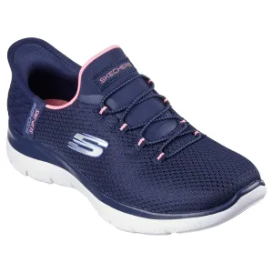 Skechers Slip-ins Trainer Shoe 150123 NVPK NAVY Summits-Diamond Dream