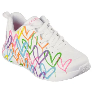 Skechers UNO Trainer 177977 WMLT WHITE Multi Goldcrown #Lovewall