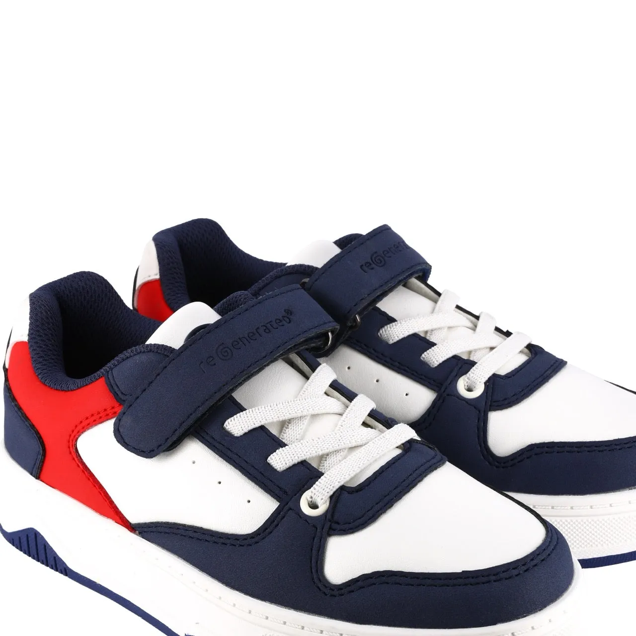 Sneakers riciclate da bambini Bianco-Rosso