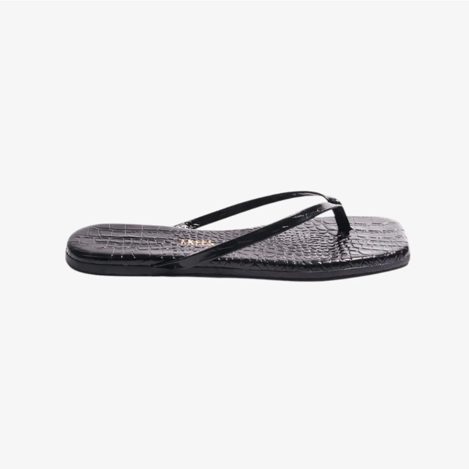 Square Toe Lily Croc Sable