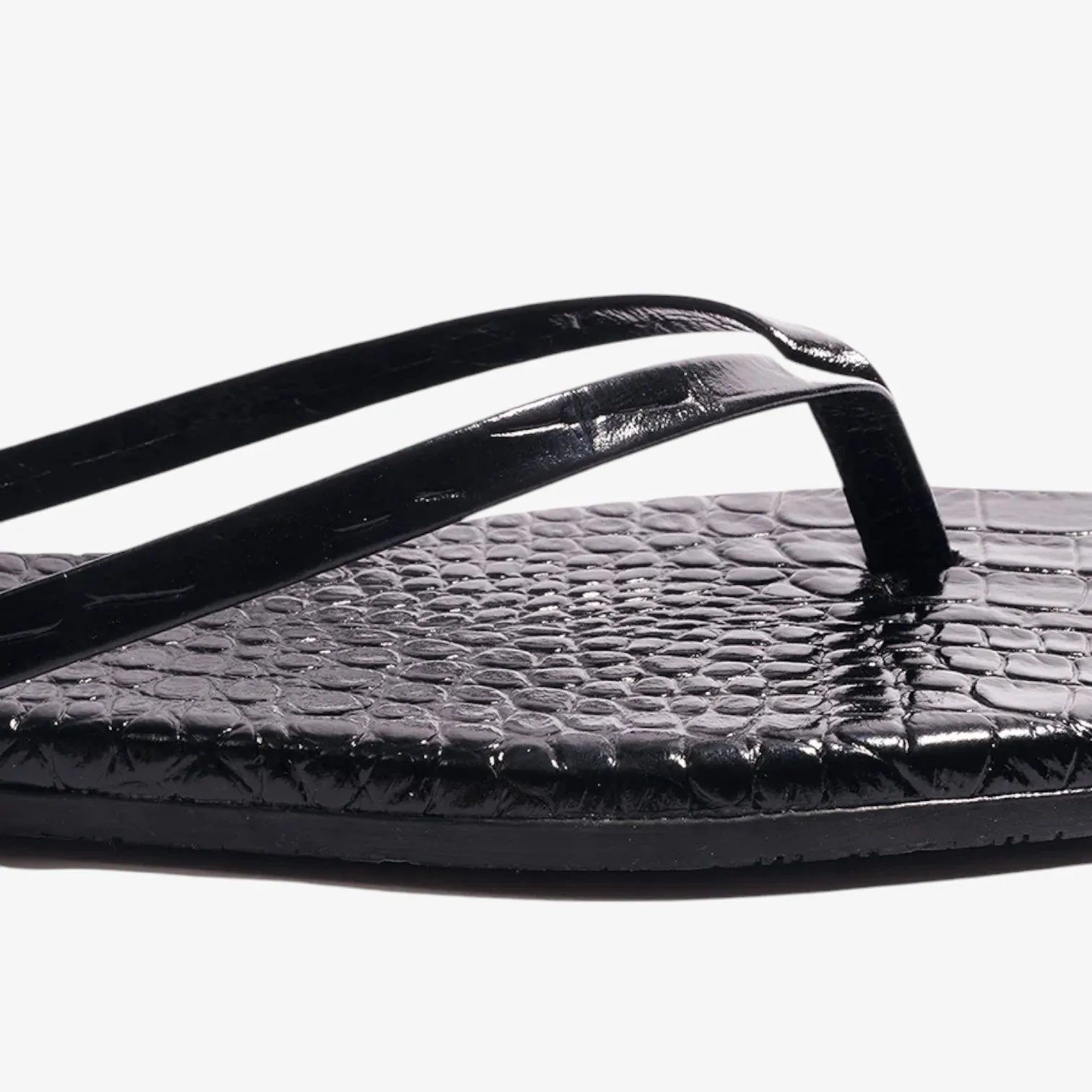 Square Toe Lily Croc Sable