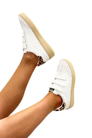 Stay Calm Animal Print Velcro Sneakers by VH