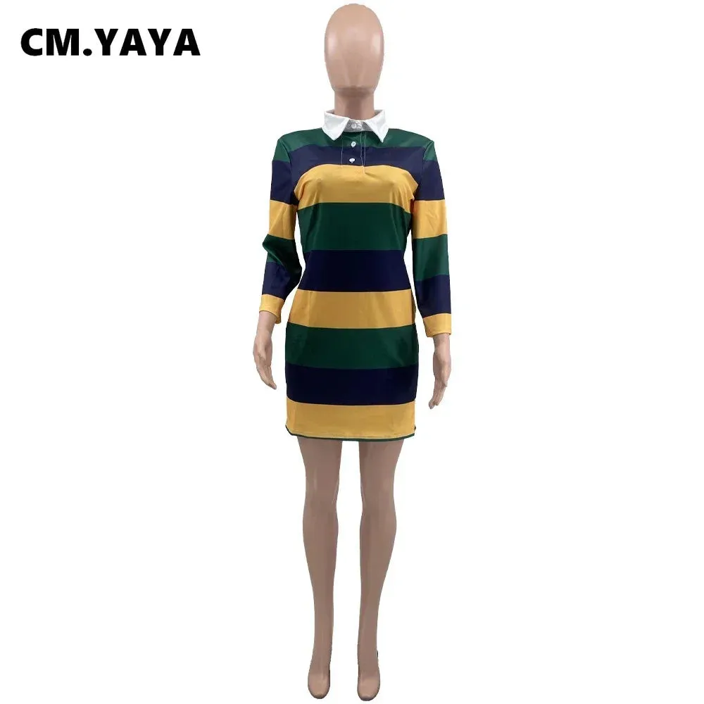 Striped Pencil Sweatshirt Dress