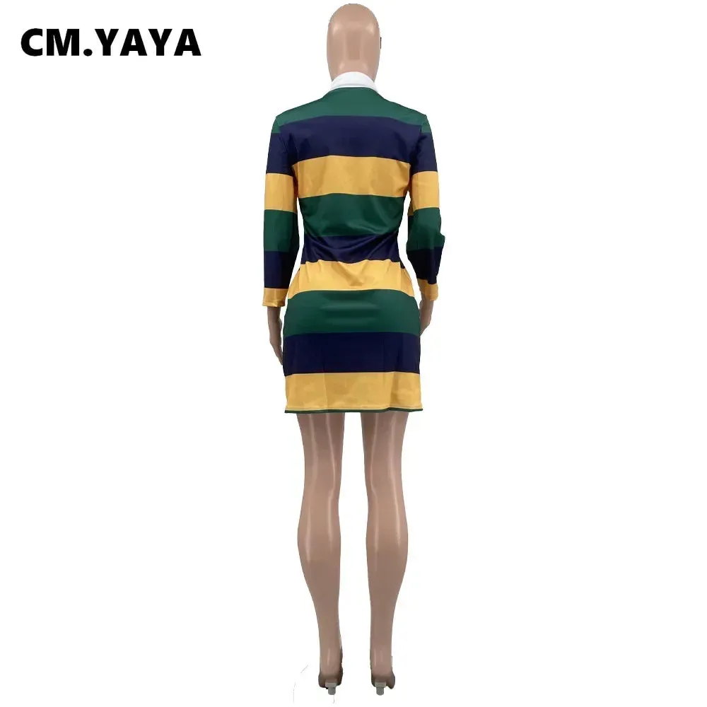 Striped Pencil Sweatshirt Dress