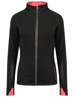 Swoopes Panelled Running Jacket in Black - Tokyo Laundry Active