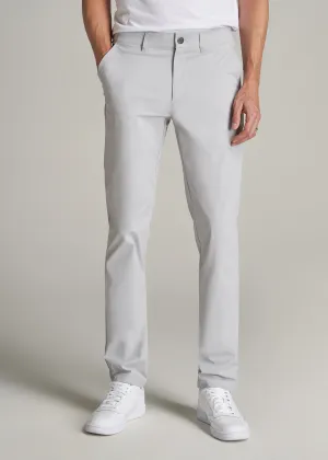TAPERED FIT Traveler Chino Pants for Tall Men in Light Grey