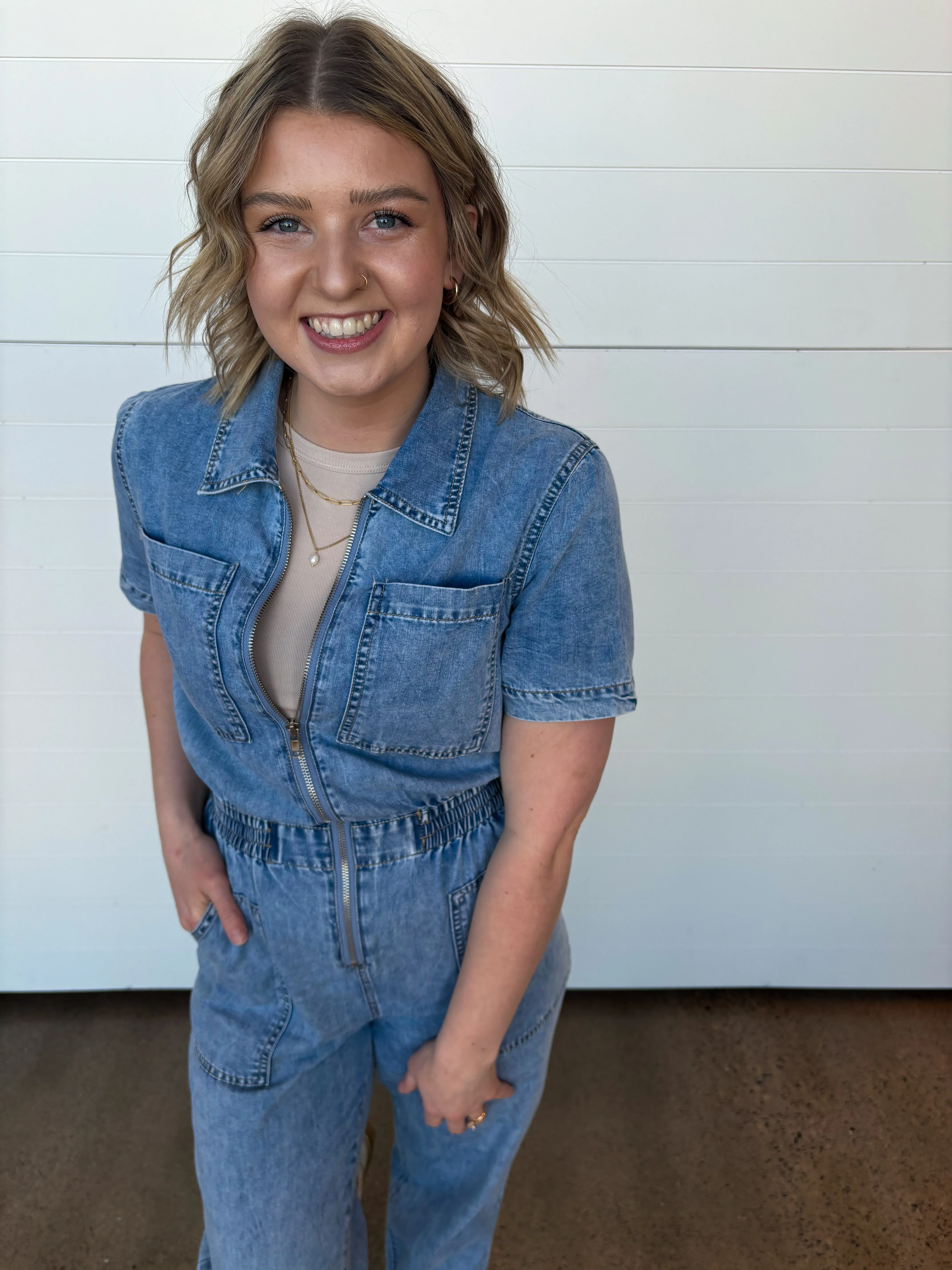 The Hayley Denim Jumpsuit