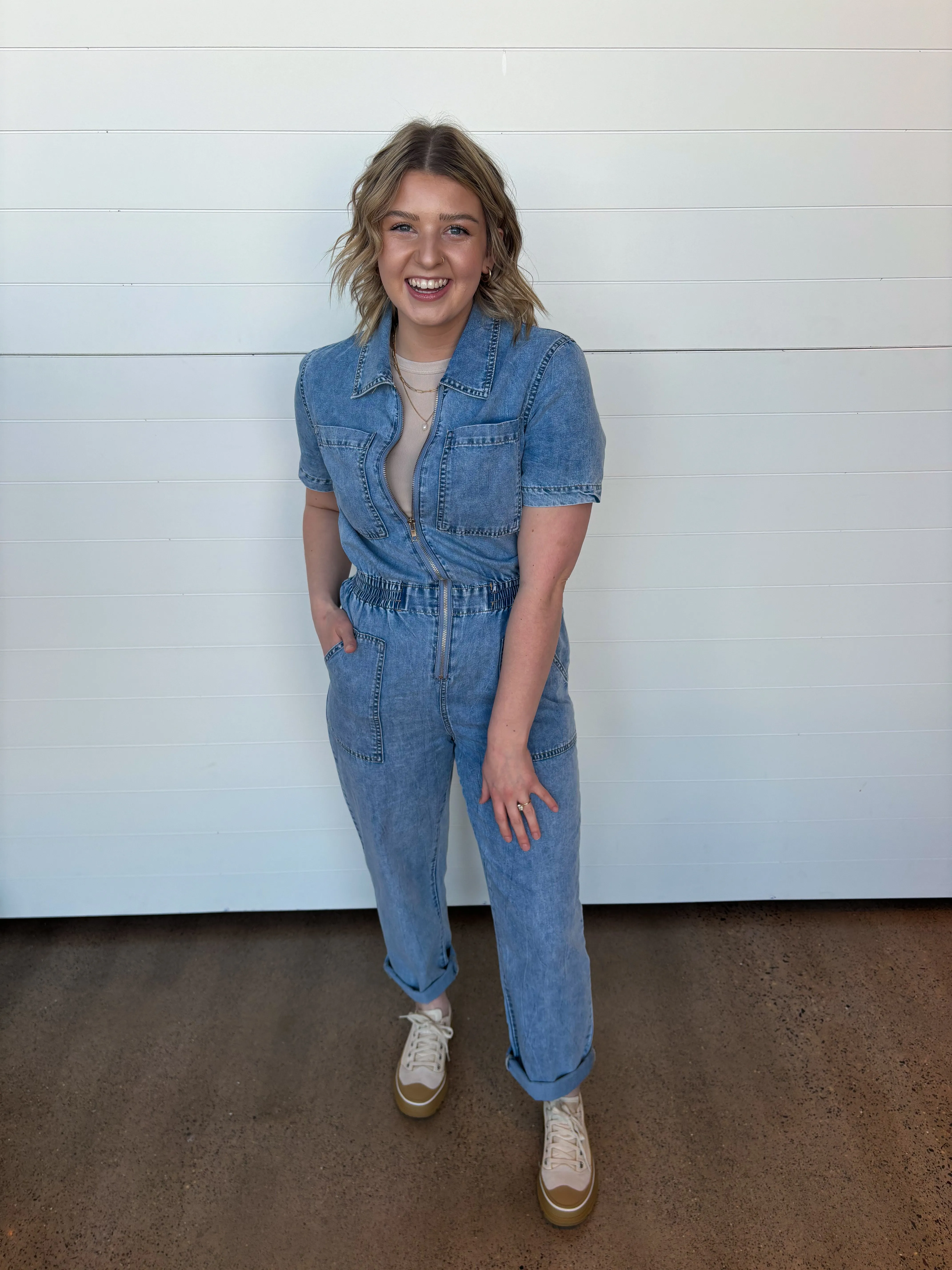 The Hayley Denim Jumpsuit