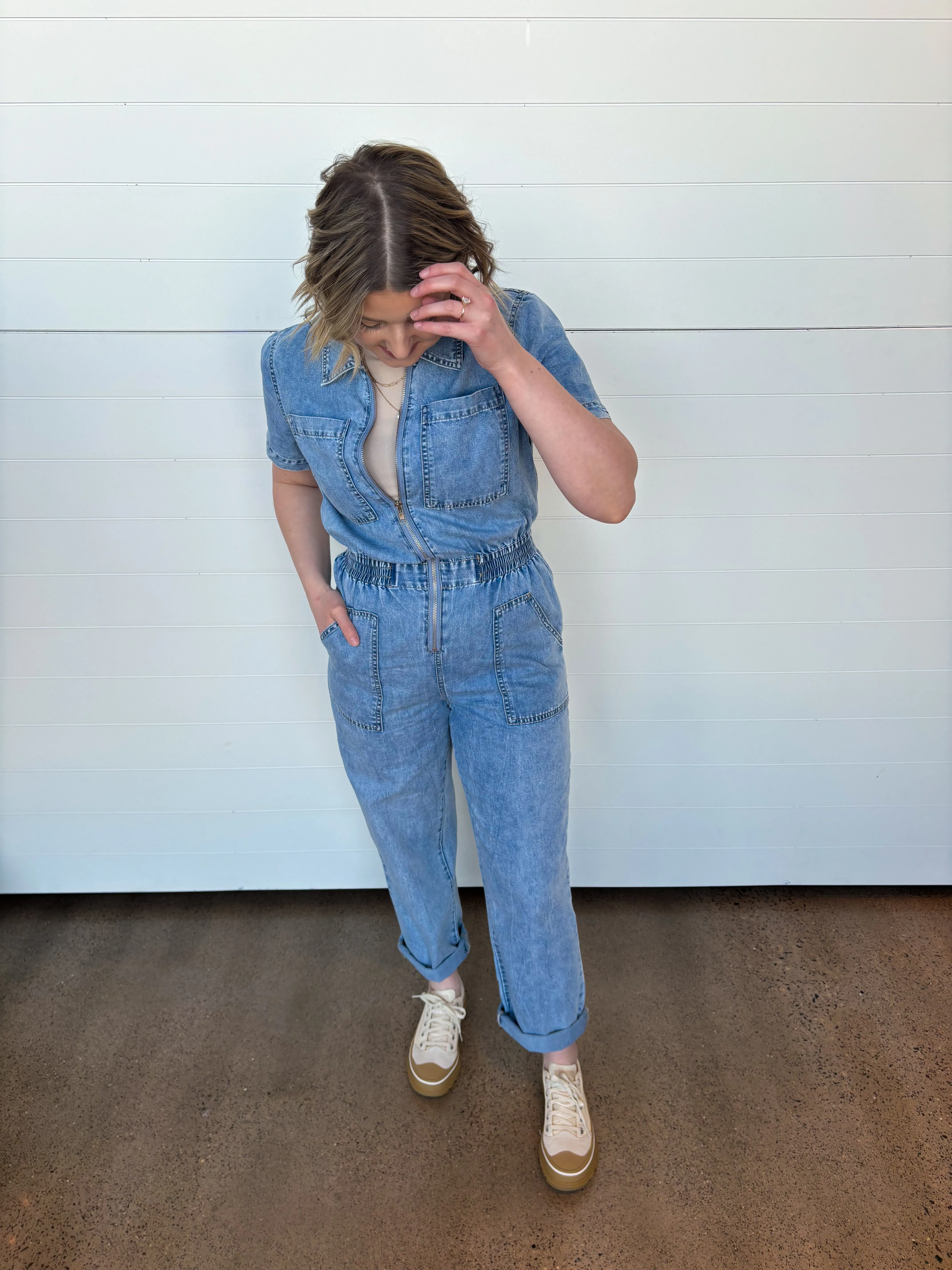 The Hayley Denim Jumpsuit