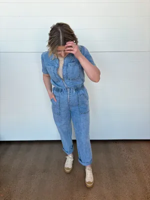 The Hayley Denim Jumpsuit