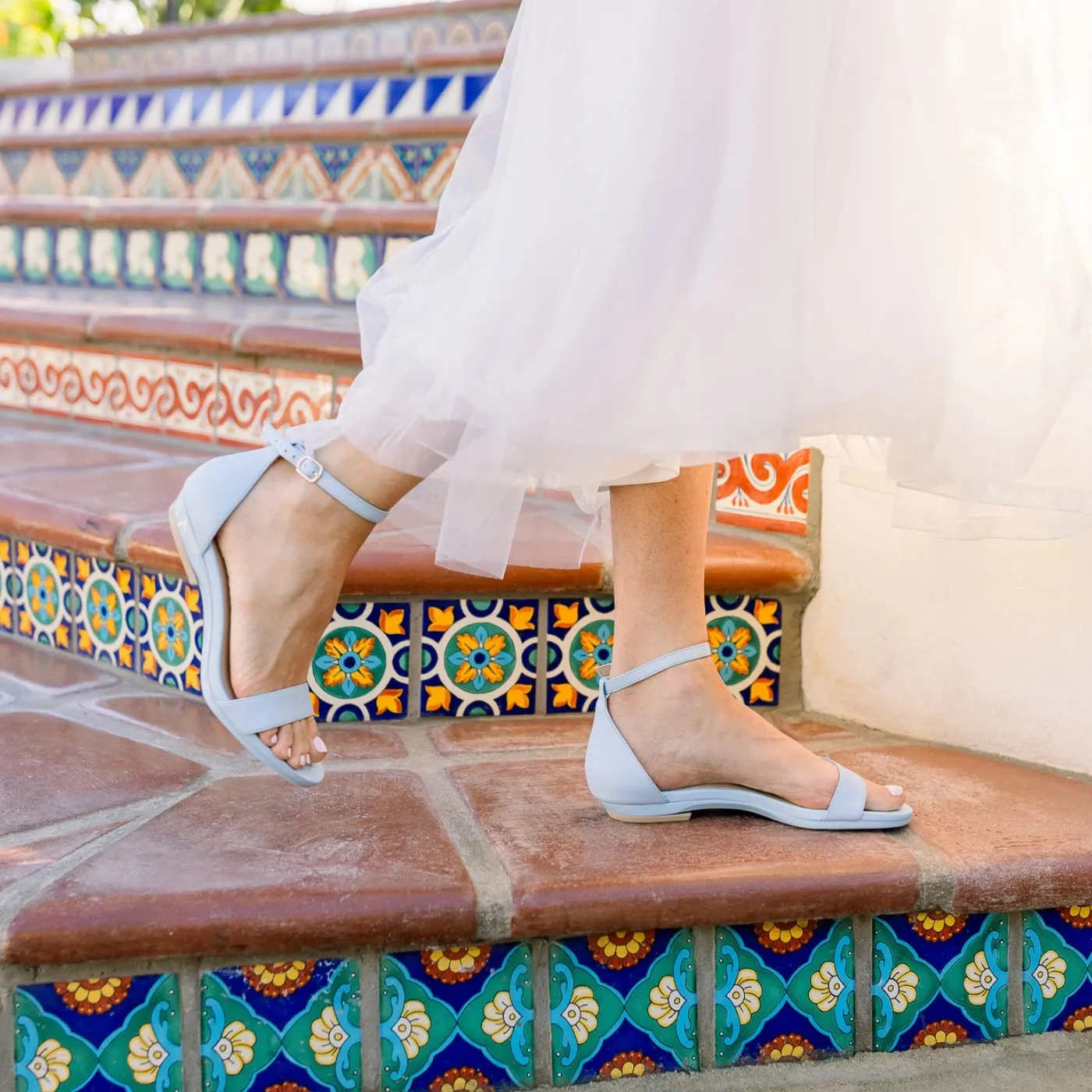 The Pashionista - Baby Blue Leather 3 Stiletto