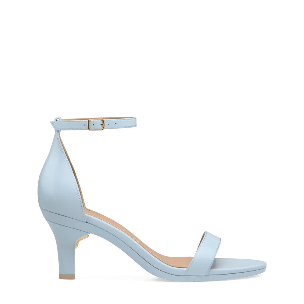 The Pashionista - Baby Blue Leather 3 Stiletto