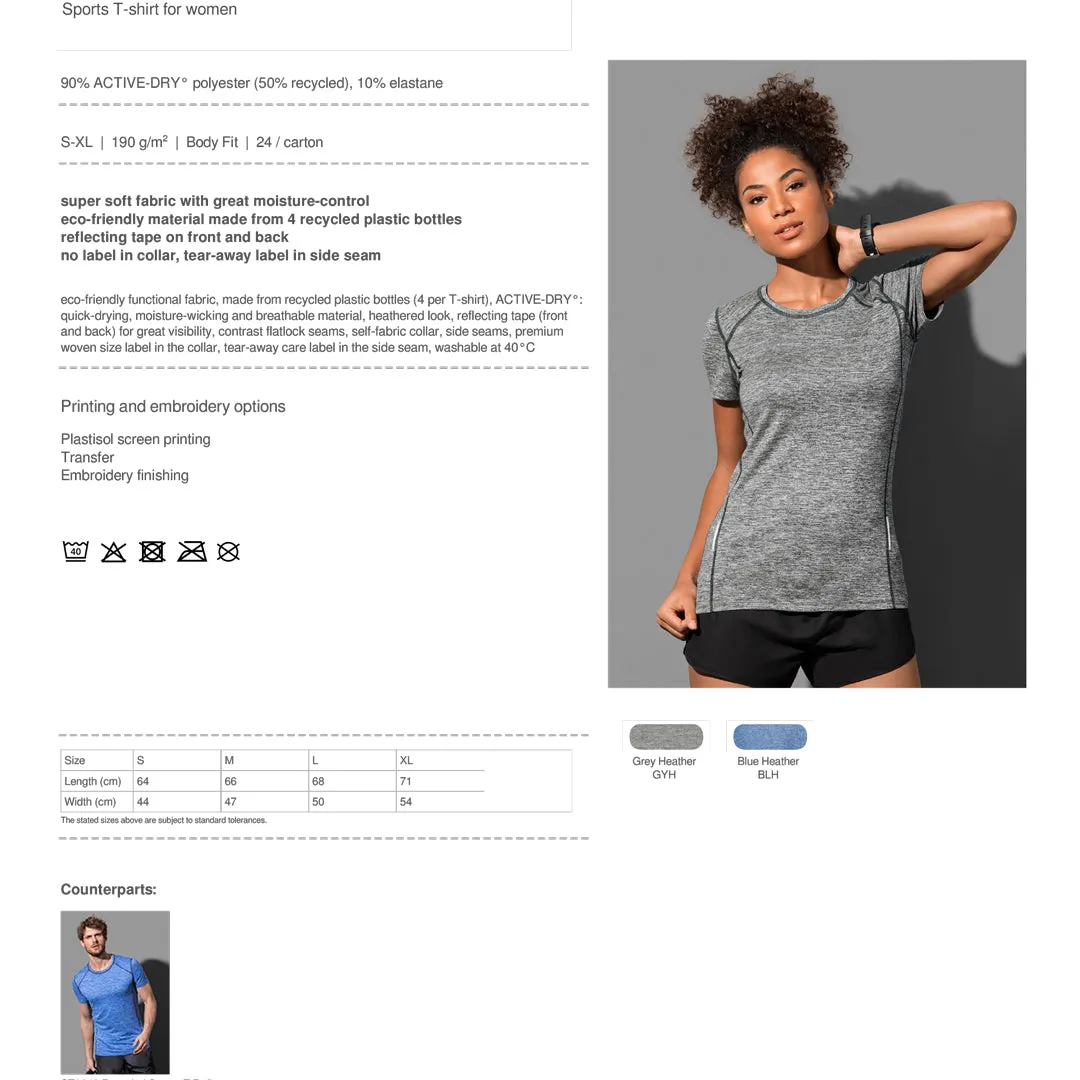 The Reflect Recycled Sports Tee | Ladies