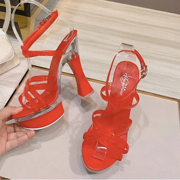 Thick Heel Slope Heel Anti Slip Thick Bottom Versatile Sandals