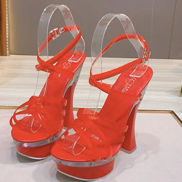 Thick Heel Slope Heel Anti Slip Thick Bottom Versatile Sandals
