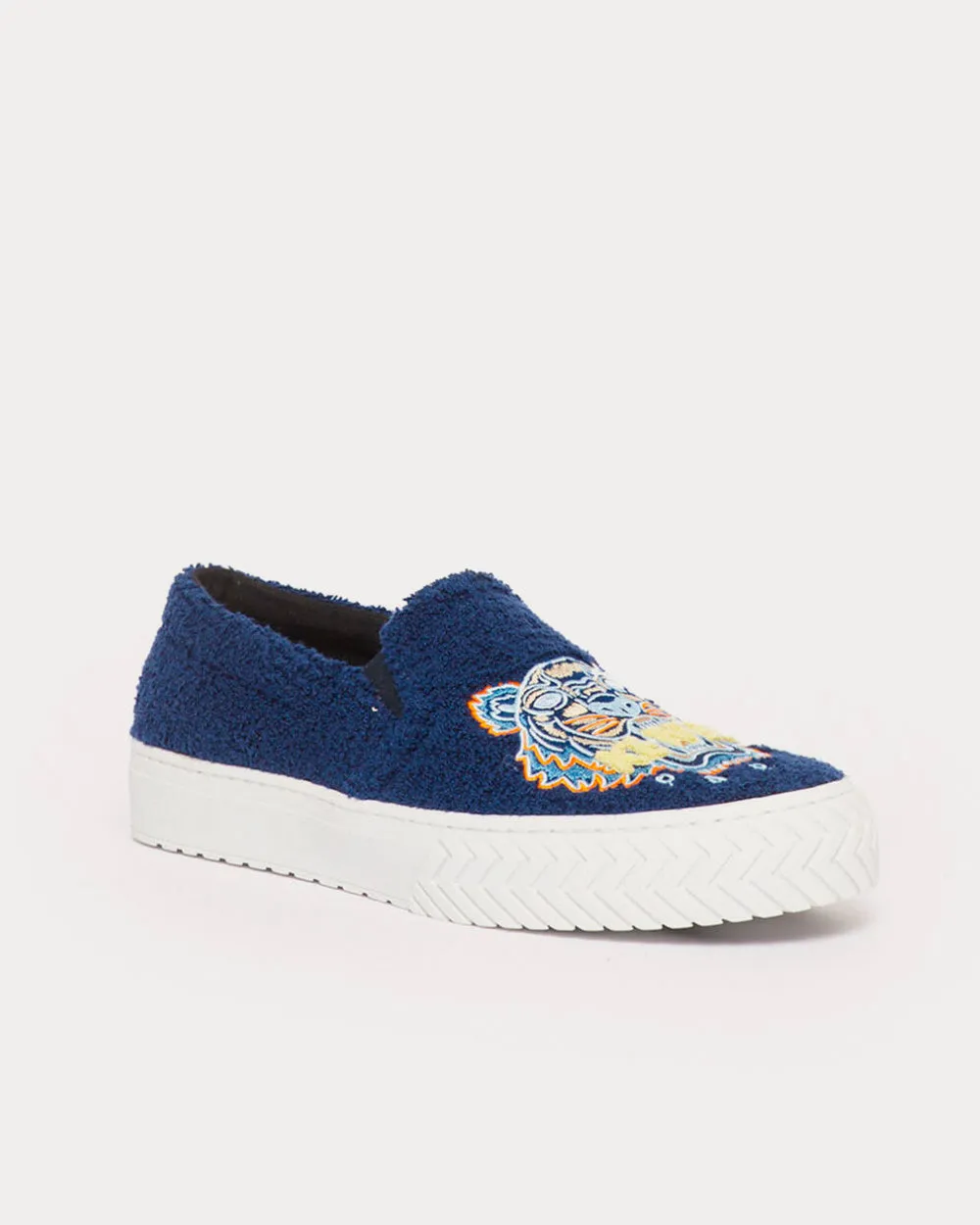 'Tiger Towel' K-Skate Midnight Blue Slip On Sneakers
