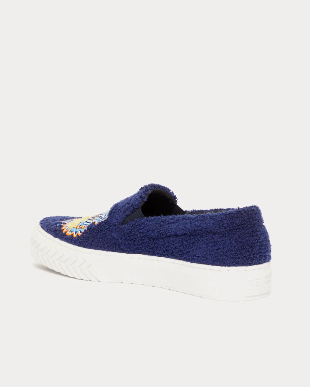 'Tiger Towel' K-Skate Midnight Blue Slip On Sneakers