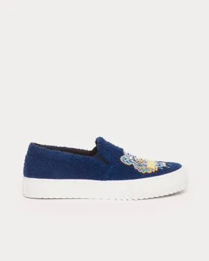 'Tiger Towel' K-Skate Midnight Blue Slip On Sneakers