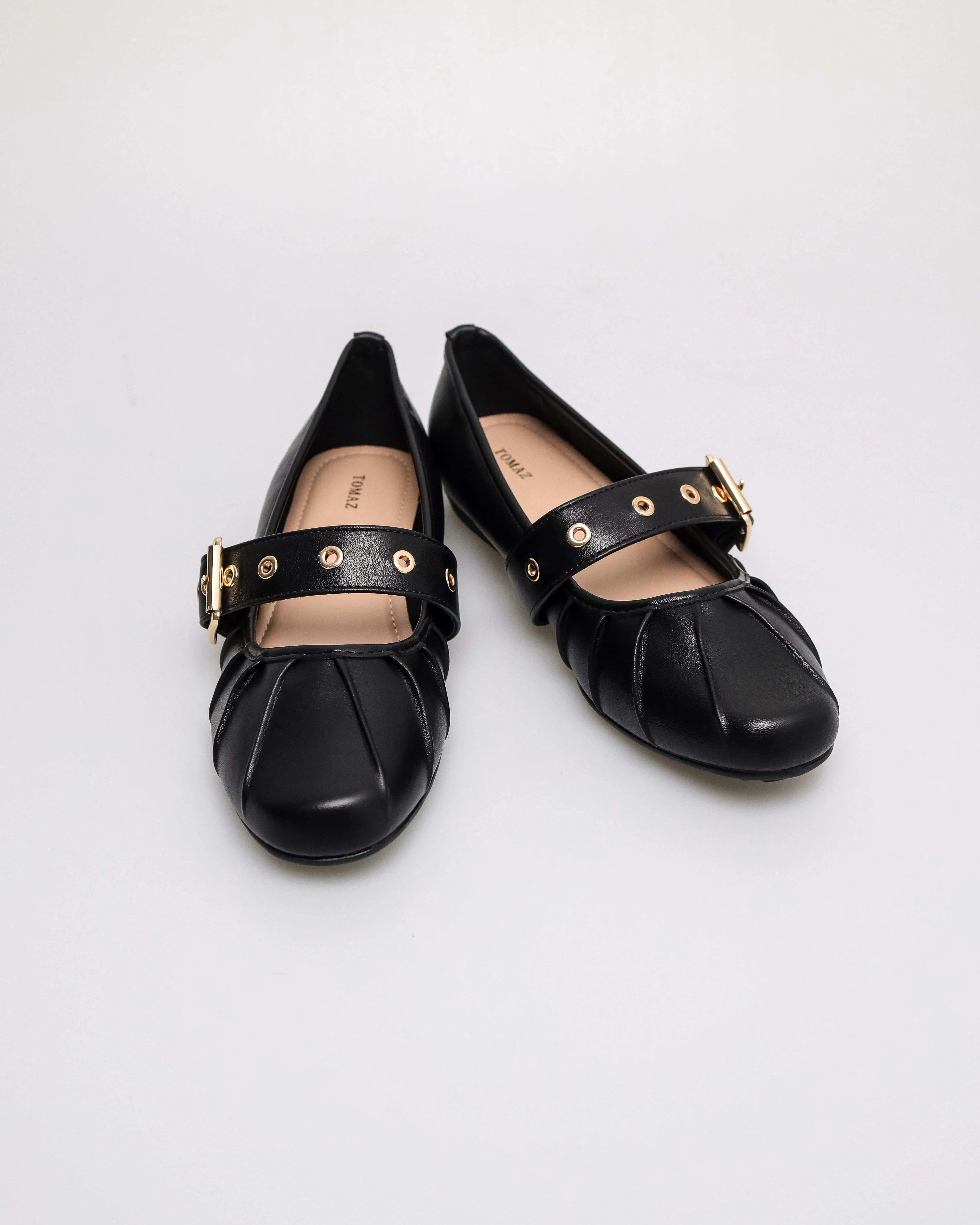 Tomaz NN574 Ladies Buckle Bliss Flats