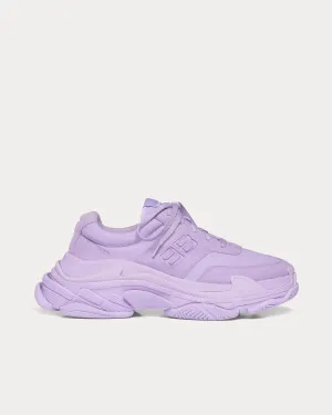 Triple S Recycled Nylon & Technical Material Lilac Low Top Sneakers