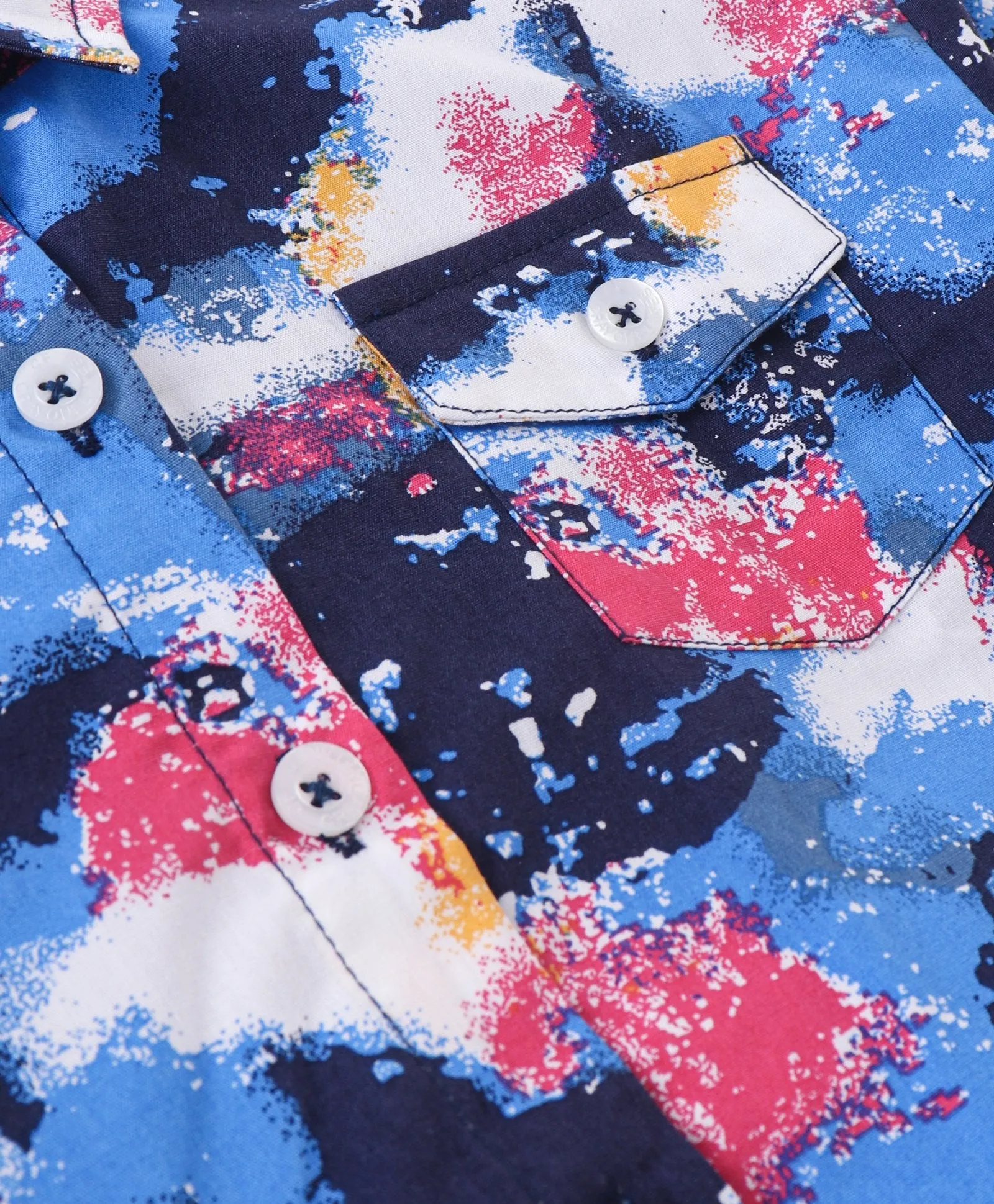 Tue and Dye Printed Crop Shirt Palazzo Set