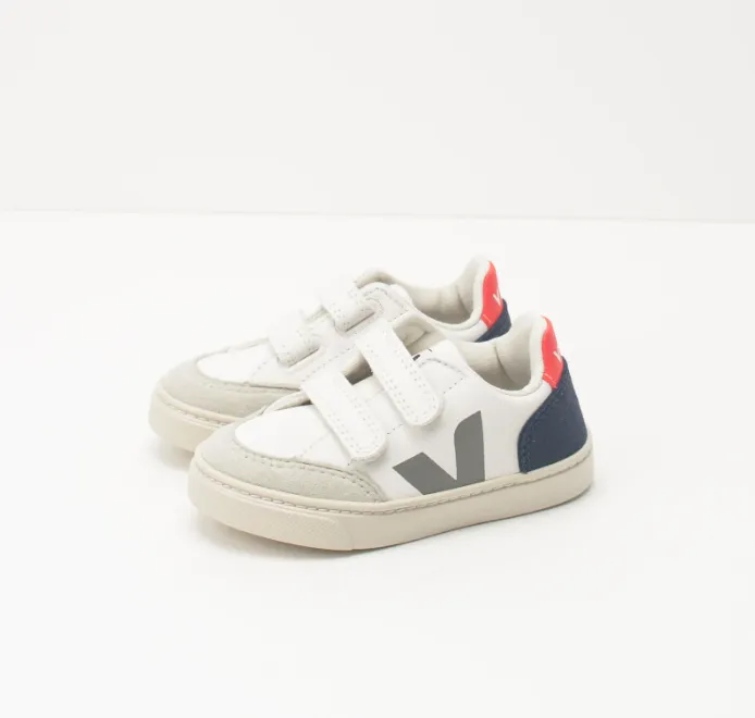 Veja Small V-12 Velcro Chromefree Leather