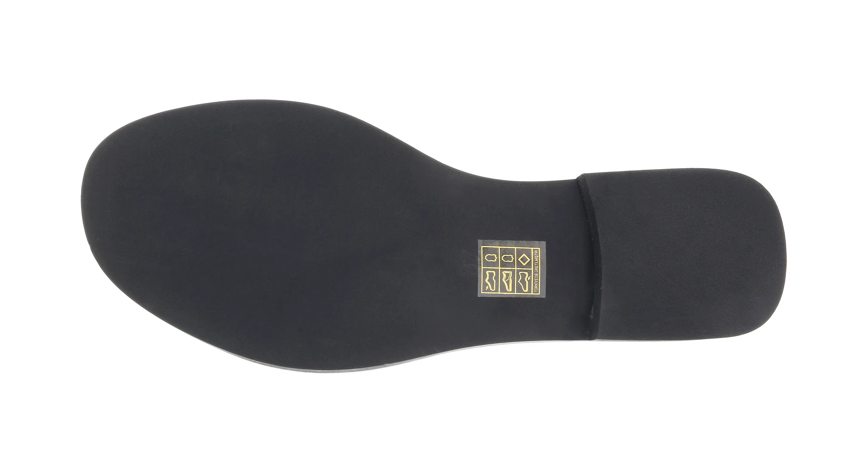 Ventutto Green Wide Buckle Flat Leather Slide-