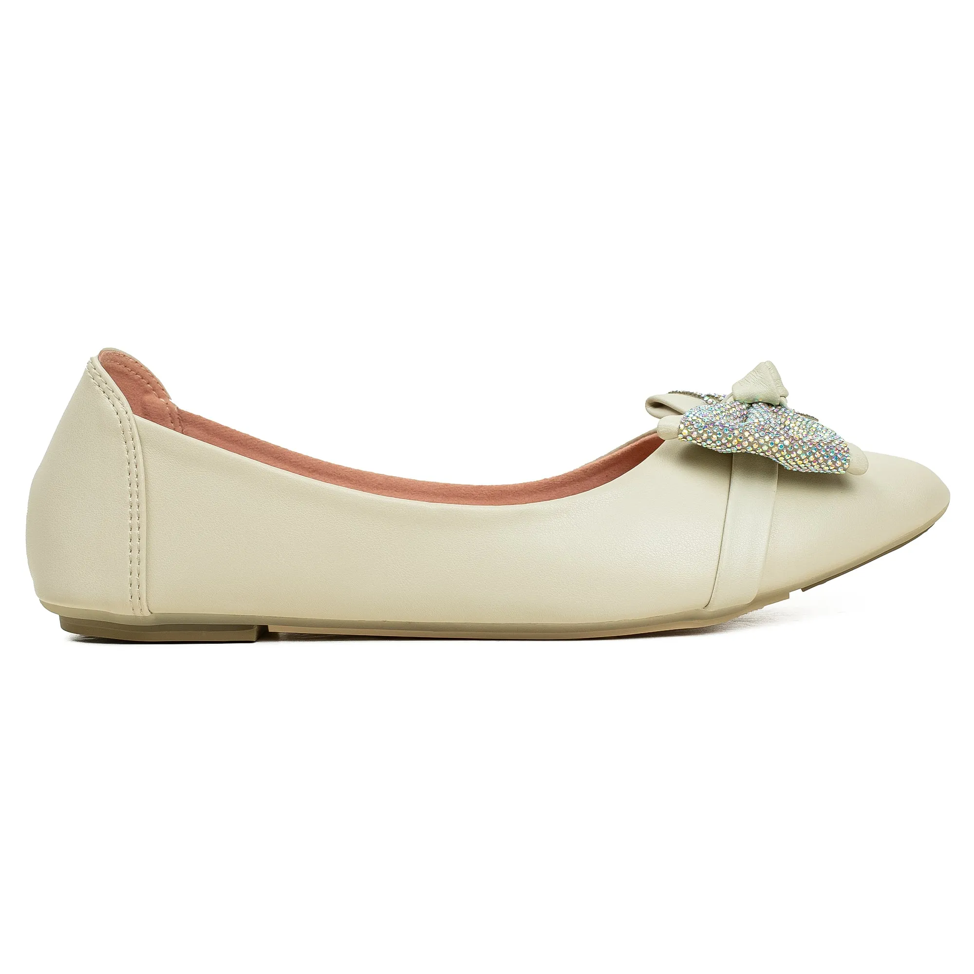 Vibrant Light Green Ballerina Flats for Women