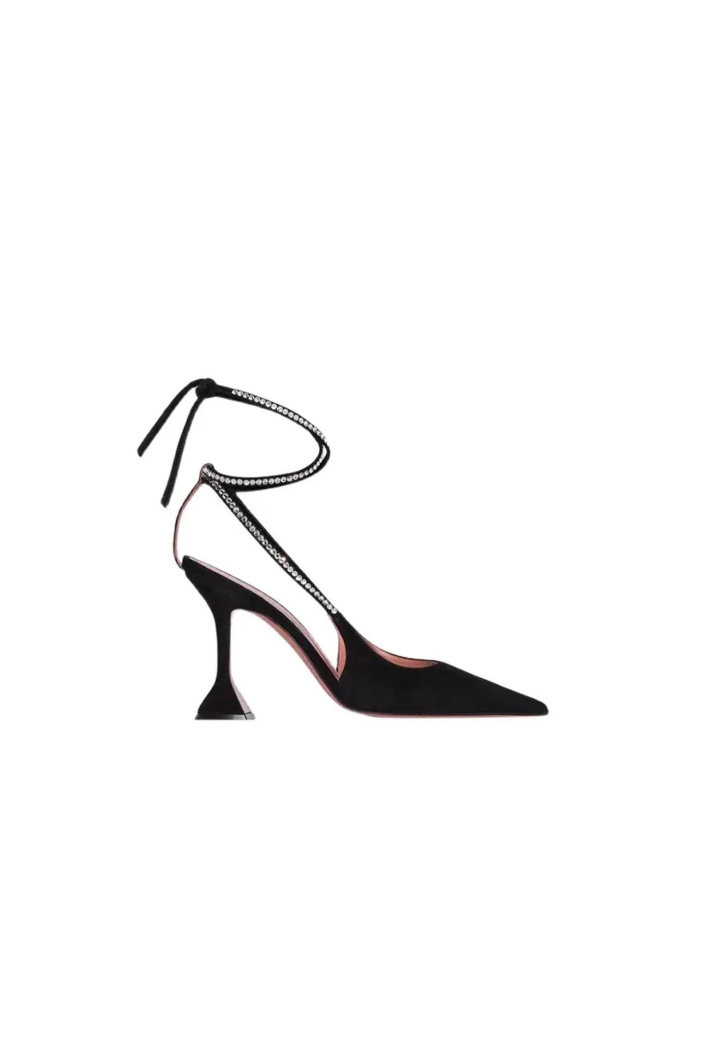 White Lace Up High Heel Sandals