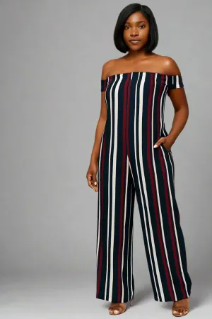WOMEN "Trendy Casual Striped Jumpsuit"
