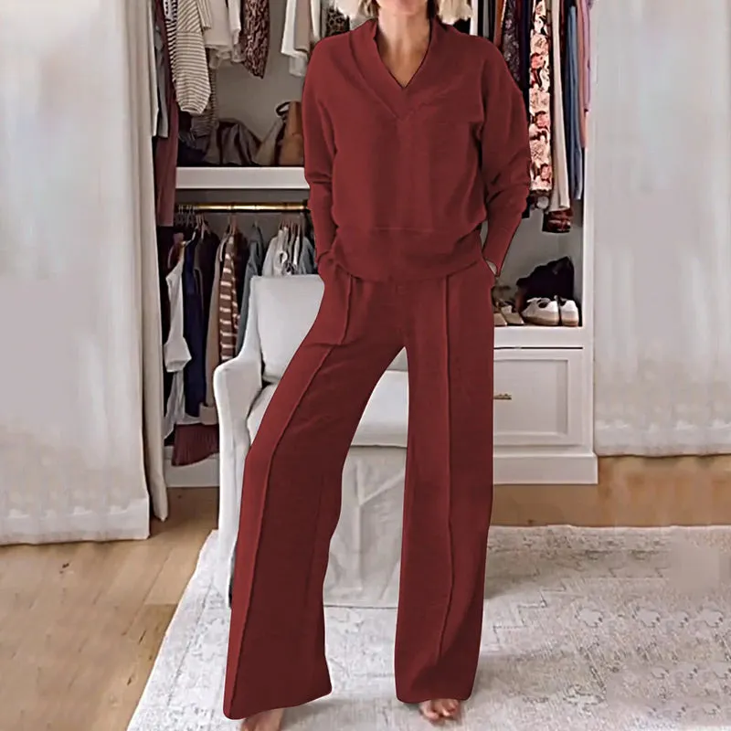 Women's casual fashion set (top   trousers)