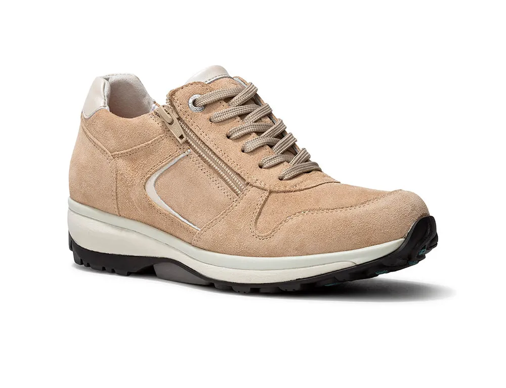 Womens Zip Jersey Sand Trainers