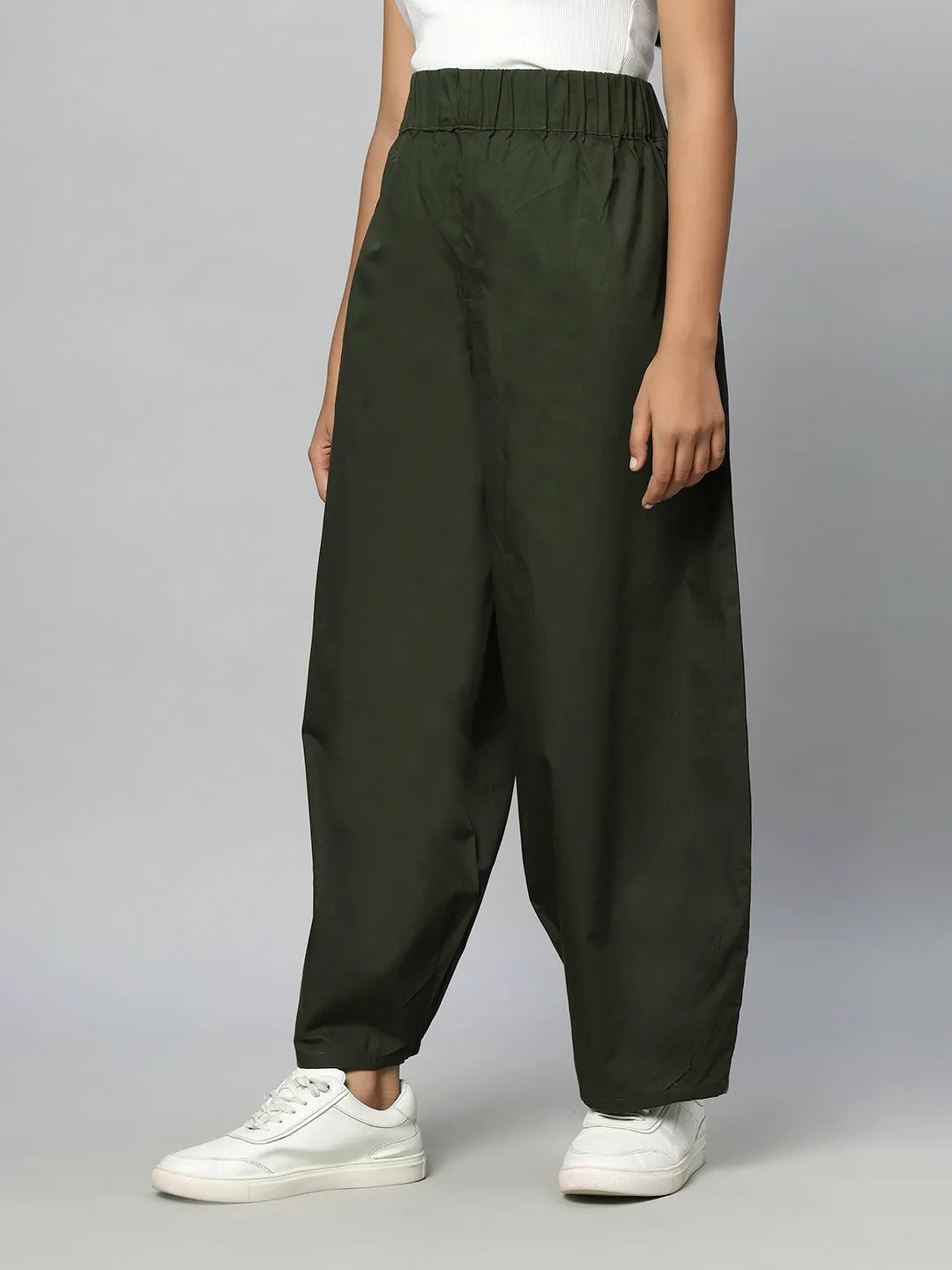 Woven Trouser-Olive