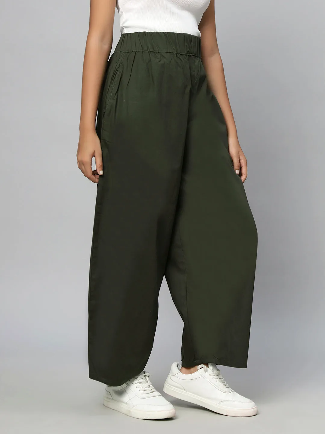 Woven Trouser-Olive
